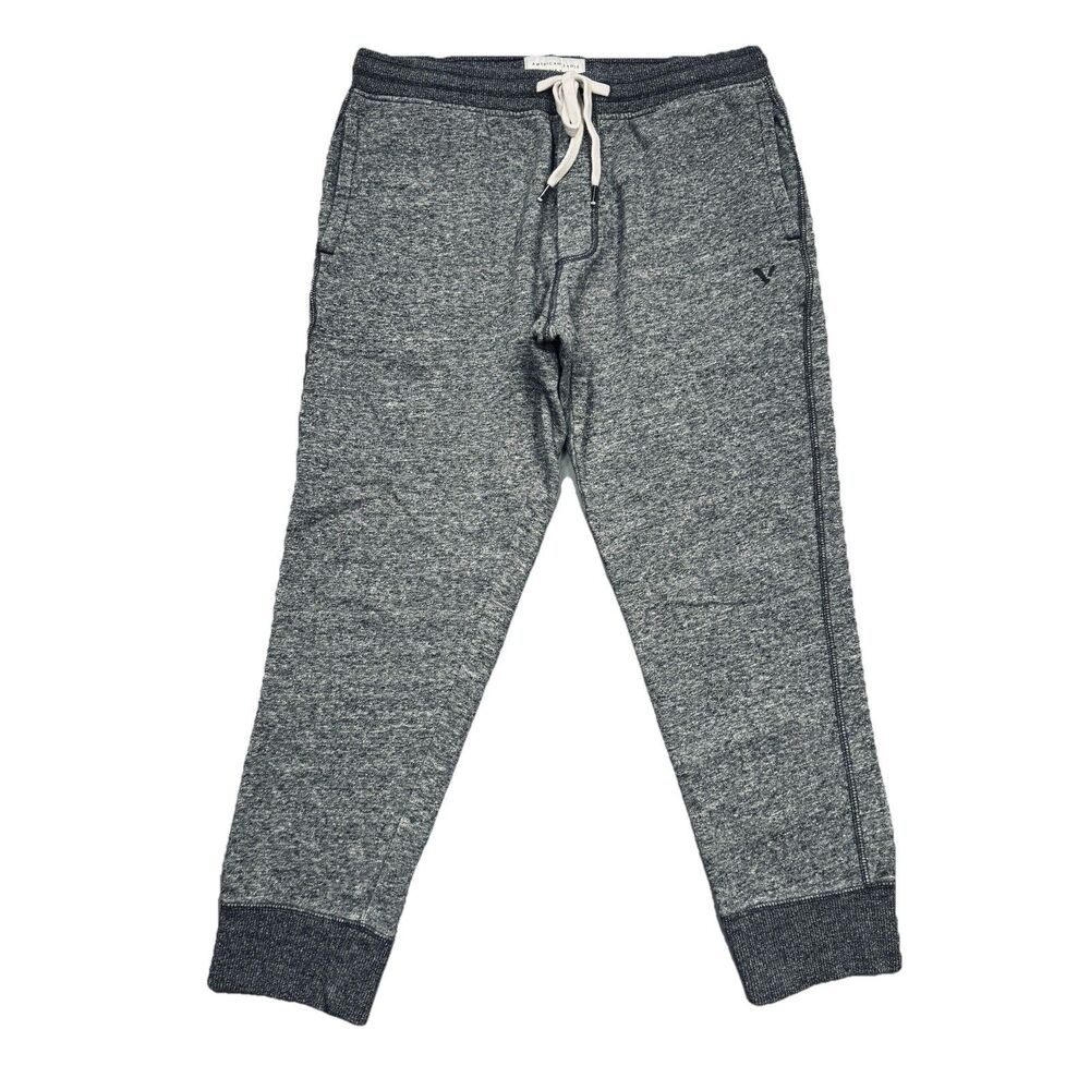 American Eagle Jogger Mens M (31x25.5) Gray Drawstring Pockets Casual Activewear